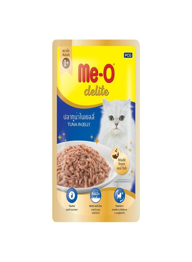 ME-O Delight Pouch Tuna in Jelly 70G, Wet Food, Pack of 12 (70G X 12, 840G) - Image 1